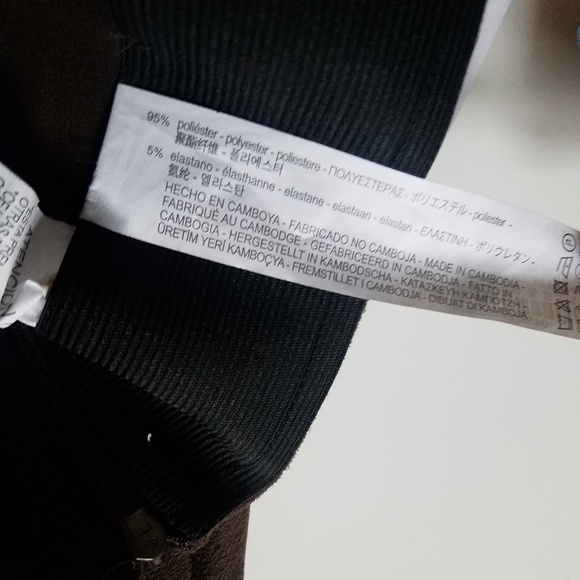 Zara Faux Suede Nude Skinny Pants New - Picture 8 of 8